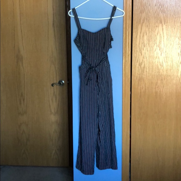 Paige Emma Paradise Striped Denim Jumpsuit - Picture 3 of 8